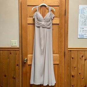 Bill Levkoff Taupe Bridesmaid Dress